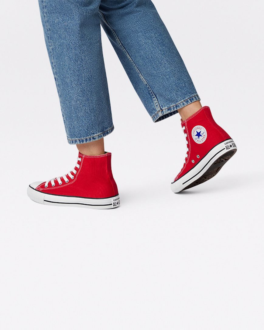 Pánské Boty Vysoké Converse Chuck Taylor All Star Classic Červené | CZ YFTG25